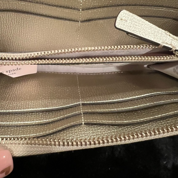 Kate Spade Gold Metallic Wallet - Picture 7 of 11